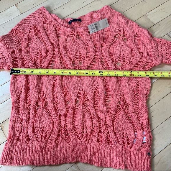 American Eagle Outfitters Pink Sweater NWT Open Loose Knit Sz Small Pretty - Picture 7 of 8